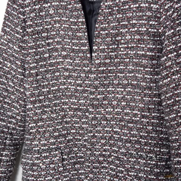 Calvin Klein Women’s Raffia Coat Old Money Office Siren Quiet Luxury Size L - Picture 4 of 12